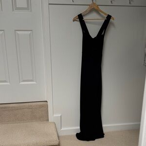 Lulu's Classic Black Maxi Dress